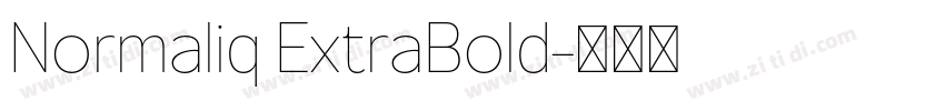Normaliq ExtraBold字体转换 Normaliq ExtraBold字体转换